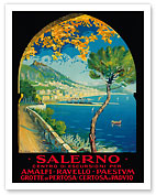 Salerno, Italy - Amalfi, Ravello, Paestum, Grotte de Pertosa (Pertosa Caves), Certosa di Padvio - Fine Art Prints & Posters