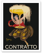 Contratto - Italian Sparkling Wine Champagne - Belle Époque Art - Giclée Art Prints & Posters