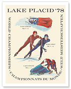 Lake Placid - 1978 World Championships - World Sprint & Bobsledding - Fine Art Prints & Posters