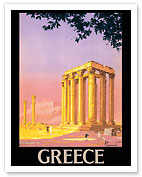 Greece - Ancient Temple of Zeus - Athens, Greece - Fine Art Prints & Posters