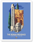 The Roman Provence - Cradle of French Culture - Paris-Lyon-Mediterrannee (PLM), French Railroad - Giclée Art Prints & Posters