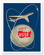 Visit the U.S.S.R. - Soviet Sputnik Satellites - Russian Antonov Aircraft - Fine Art Prints & Posters