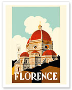 Florence Italy - Santa Maria del Fiore Cathedral, the Duomo of Florence - Fine Art Prints & Posters