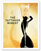 The Taittinger Moment - Champagne Advertisement featuring actress Grace Kelly - Fine Art Prints & Posters