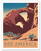 See America - Arches National Park - United States Travel Bureau - Fine Art Prints & Posters