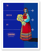 To Russia By Sabena - Sabena Belgian World Airlines - Fine Art Prints & Posters