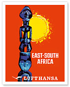 East-South Africa - Lufthansa German Airlines - Fine Art Prints & Posters