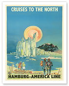 Cruises to the North - North Pole and the Arctic - Hamburg-American Line HAPAG - Fine Art Prints & Posters