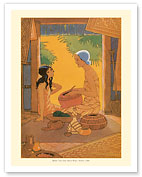 Lani & Mamo - Book Plate from Kimo, A Story of Hawaii - c. 1928 - Fine Art Prints & Posters