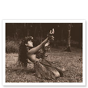 Hawaiian Hula - Dance To Aina (The Land) - c. 1960's - Fine Art Prints & Posters