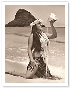 Hawaiian Summer - Mokoli‘i Island (Chinaman's Hat) - c. 1960's - Fine Art Prints & Posters