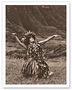 Dance To Pele - Hawaiian Hula - c. 1960's - Fine Art Prints & Posters