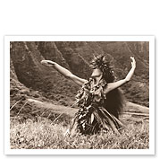 Dance To Pele - Hawaiian Hula Dancer - c. 1960's - Fine Art Prints & Posters