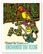 Enchanted Tiki Room - Parrot - United Air Lines - c. 1968 - Fine Art Prints & Posters