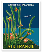 Antilles - Central America - Lockheed Super Constellation - France - c. 1948 - Fine Art Prints & Posters