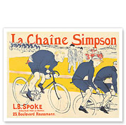 La Chaîne Simpson - Bicycle Chains - c. 1896 - Fine Art Prints & Posters