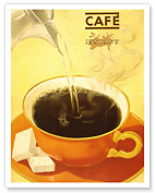 Cafe Instant Coffee - c. 1930's - Fine Art Prints & Posters