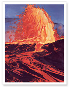 Pele Watching (Ke Kia‘i ‘Ana ‘O Pele) - Hawai‘i Volcano Lava - Fine Art Prints & Posters