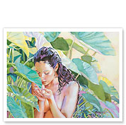 Delicate Fragrance (Ka ‘A‘ala Lālahi) - Hawaiian Woman - Fine Art Prints & Posters