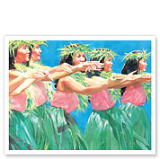 Lovely Hula Hands (Nā Lima Hula Nohea) - Hawaiian Dancers - Fine Art Prints & Posters