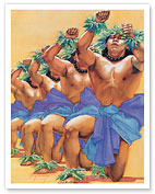 Strong Legs (Nā Wāwae Ikaika) - Hawaiian Dancers - Fine Art Prints & Posters