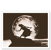 Full Moon Hula Dancer - Giclée Art Prints & Posters