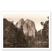 Cathedral Rock - Yosemite National Park, California - c. 1865 - Giclée Art Prints & Posters