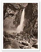 Lower Yosemite Falls - Yosemite Valley, California - c. 1865 - Giclée Art Prints & Posters