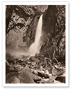 Lower Yosemite Falls - Yosemite Valley, California - c. 1865 - Fine Art Prints & Posters