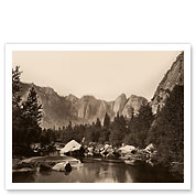 Yosemite Valley National Park, California - c. 1865 - Giclée Art Prints & Posters