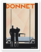 Donnet Automobile Sedan - c. 1928 - Giclée Art Prints & Posters