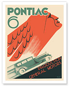 Pontiac Six Automobile Sedan - General Motors - c. 1928 - Fine Art Prints & Posters