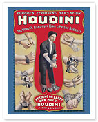 Harry Houdini - The World’s Handcuff King & Prison Breaker - c. 1905 - Fine Art Prints & Posters
