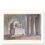 Lincoln Memorial, Washington D.C. - United Air Lines - c. 1952 - Fine Art Prints & Posters