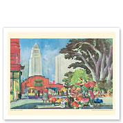 Olvera Street - Los Angeles, California - United Air Lines - c. 1952 - Fine Art Prints & Posters