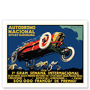 1923 Autodromo International - Barcelona, Spain - Fine Art Prints & Posters