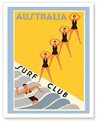 Australia Surf Club - Womens Surf Training - c. 1936 - Fine Art Prints & Posters