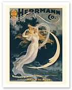 Alexander Herrmann’s Beautiful Illusion - Maid of the Moon - c. 1898 - Fine Art Prints & Posters