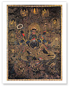 Mahakala - The Great Black Protector of Buddha - Tantric Deity - Fine Art Prints & Posters