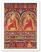 The Abbotts Of Taklung - Kagyu Lineage Masters - Tibet, 13th Century - Fine Art Prints & Posters
