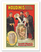 Harry Houdini’s Milk Can Escape - Death Defying Mystery - c. 1908 - Fine Art Prints & Posters