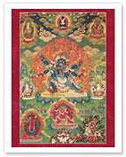 Vajrakilaya - The Lord Of The Magic Dagger - Tantric Deity - Fine Art Prints & Posters