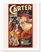 Carter the Great - The World’s Weird Wonderful Wizard - c. 1926 - Fine Art Prints & Posters