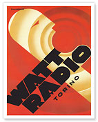 Watt Radio, Torino - Turin, Italy - c. 1933 - Fine Art Prints & Posters
