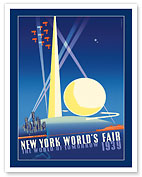 New York World’s Fair - The World of Tomorrow - c. 1939 - Fine Art Prints & Posters