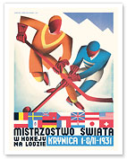 Ice Hockey World Championship (Mistrzostwo Świata) - Krynica, Poland - c. 1930 - Fine Art Prints & Posters