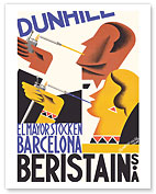 Dunhill Cigarettes - The Largest Stock in Barcelona - Beristain S.A. - c. 1932 - Fine Art Prints & Posters