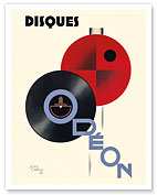 Odeon Records (Disques Odéon) - c. 1929 - Fine Art Prints & Posters