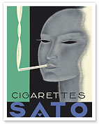 Sato Cigarettes - Swedish Smokes - c. 1933 - Fine Art Prints & Posters