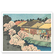 Moriyama Station - from Sixty-nine Stations of Kiso Road - c. 1800's - Fine Art Prints & Posters